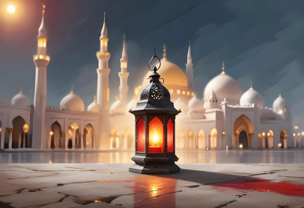 Digital Painting A Lantern