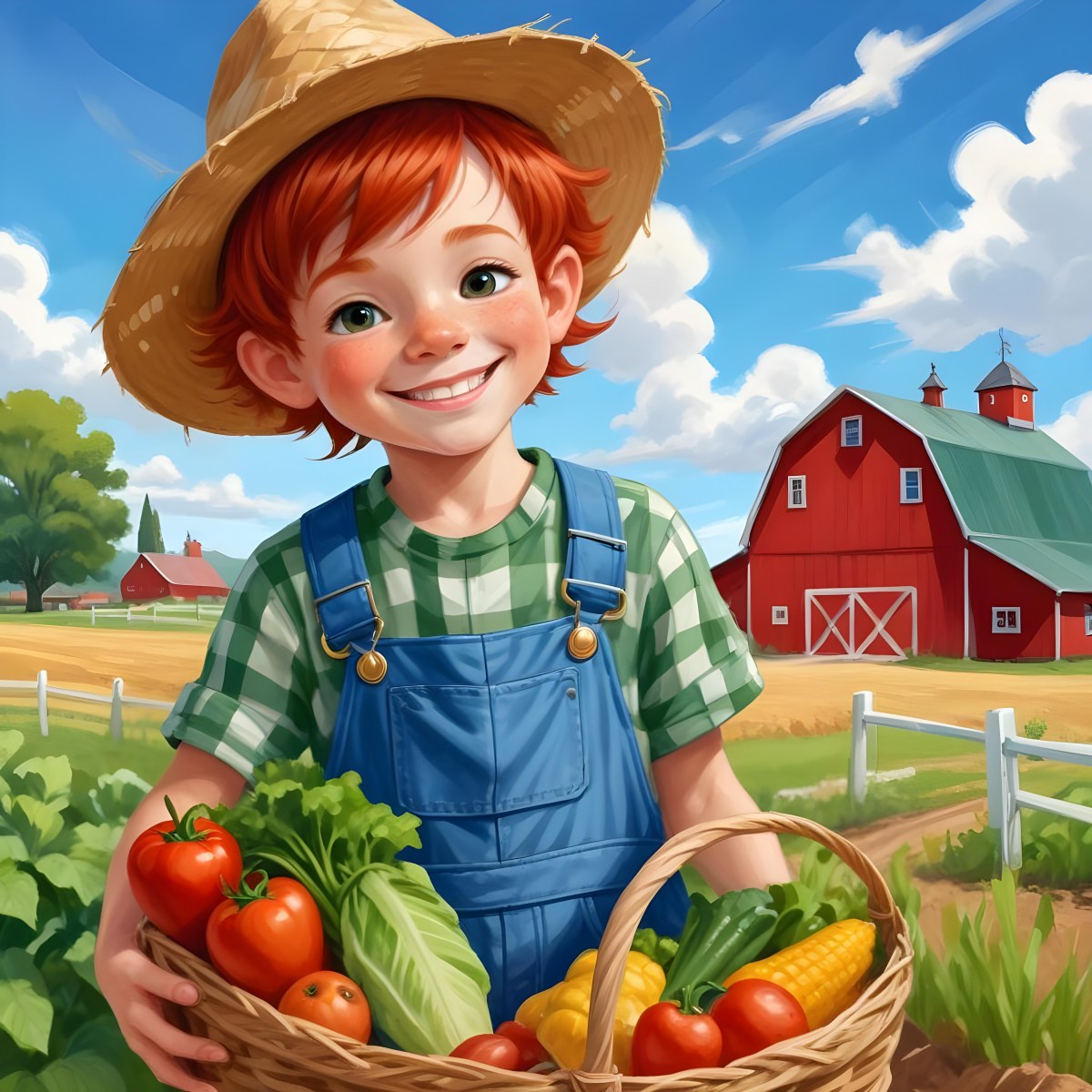 Digital Painting A Young Boy